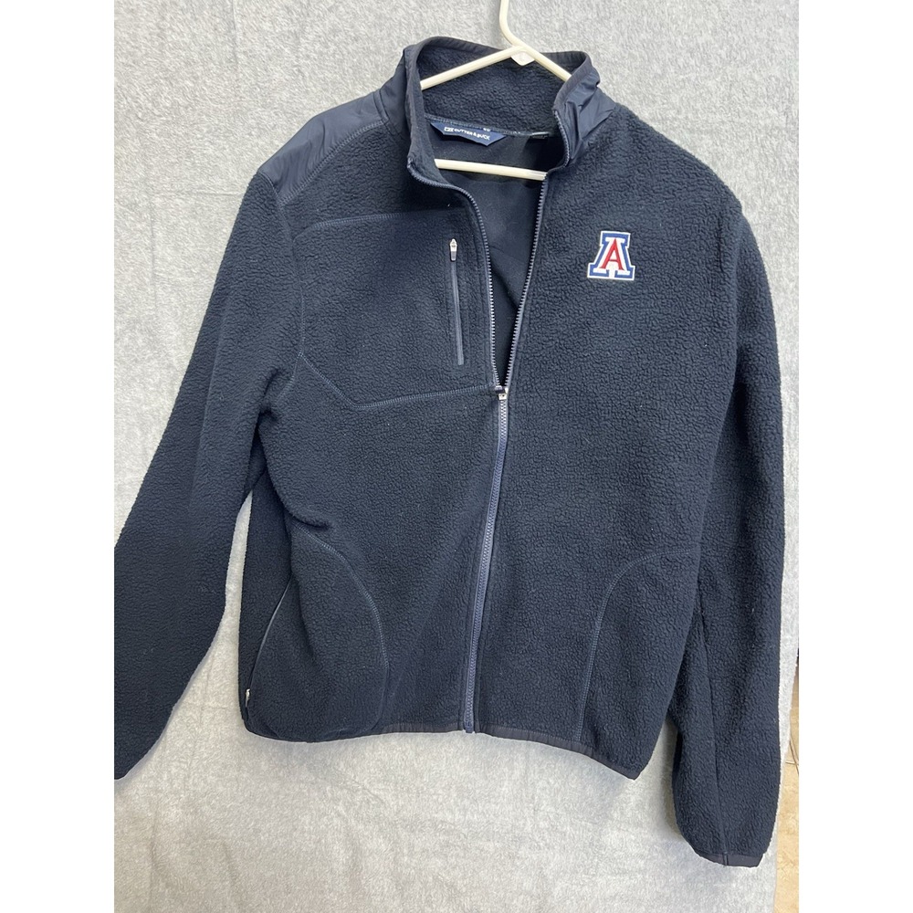 Cutter & Buck Arizona Wildcats Mens Large Navy Blue Full Zip Fleece Jacket L